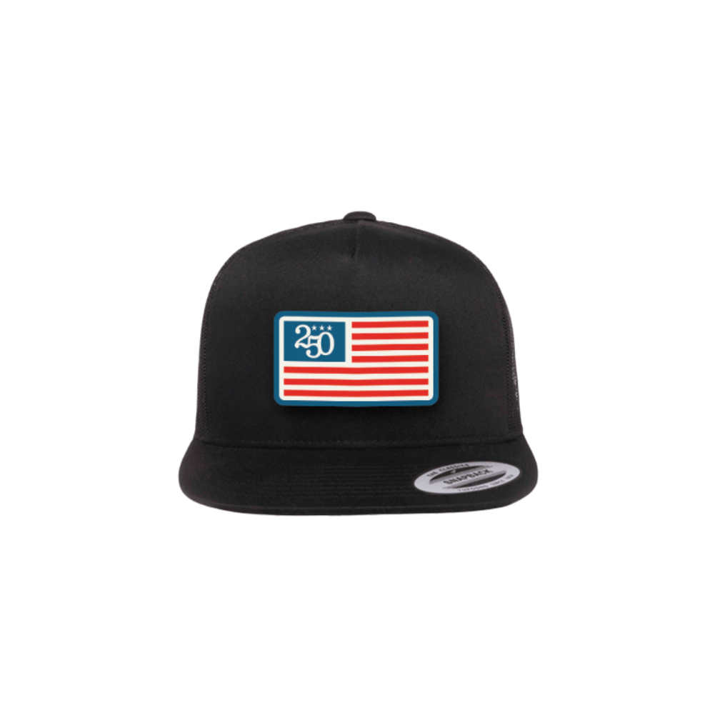 250 Patch Hat - Black Flat Bill