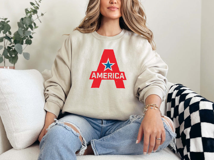A Star Graphic Crewneck Shirt