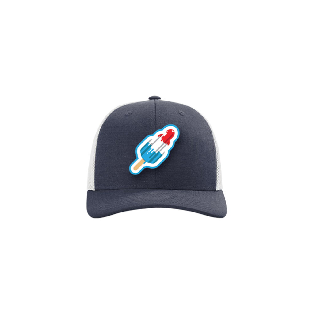 USA Pop Snapback Hat - Heather & Navy