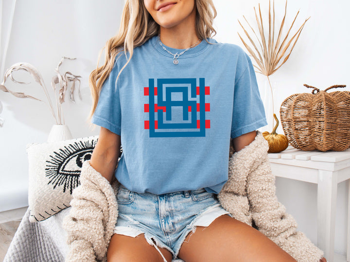 USA Block Monogram Graphic Tee