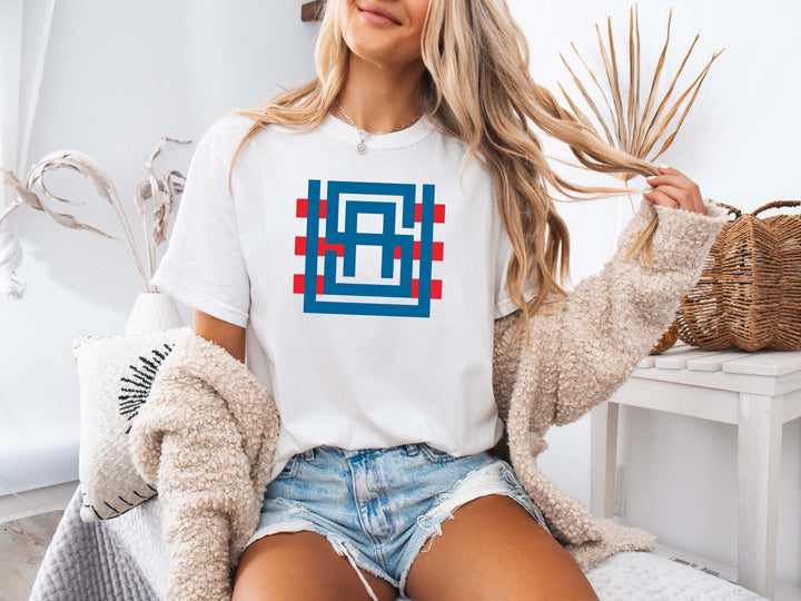 USA Block Monogram Graphic Tee