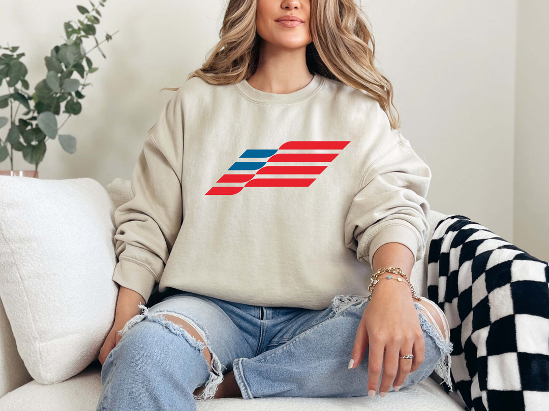 USA Flag Crewneck Shirt