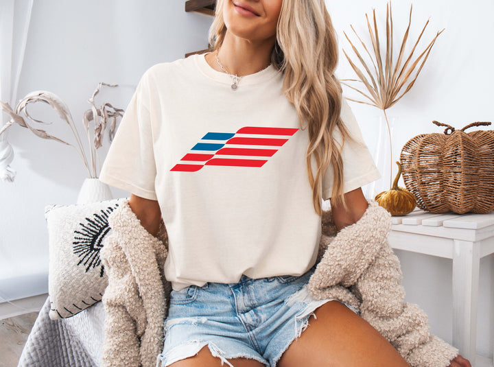USA Flag Minimalism Graphic Tee